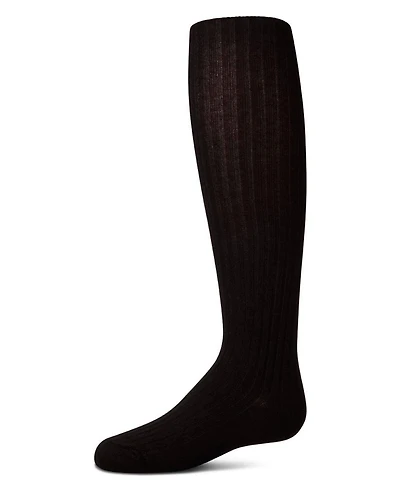 MeMoi Girls 3 Pack Classic Ribbed Cotton-Rich Knee Socks