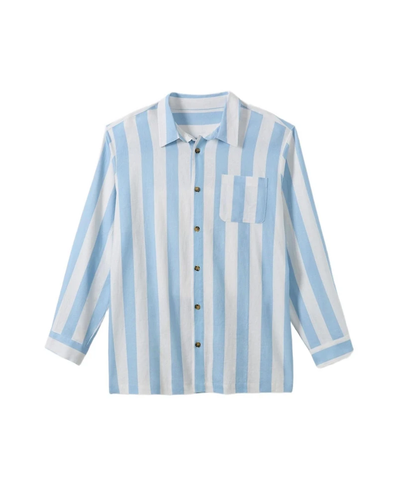 KingSize Men's Big and Tall Long Sleeve Linen Shirt