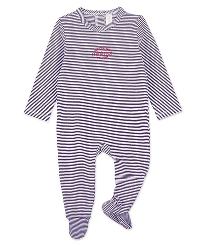 MeMoi Baby and Toddler "Generation MeMoi" Stretchy Mini-Striped Cotton-Rich Footie
