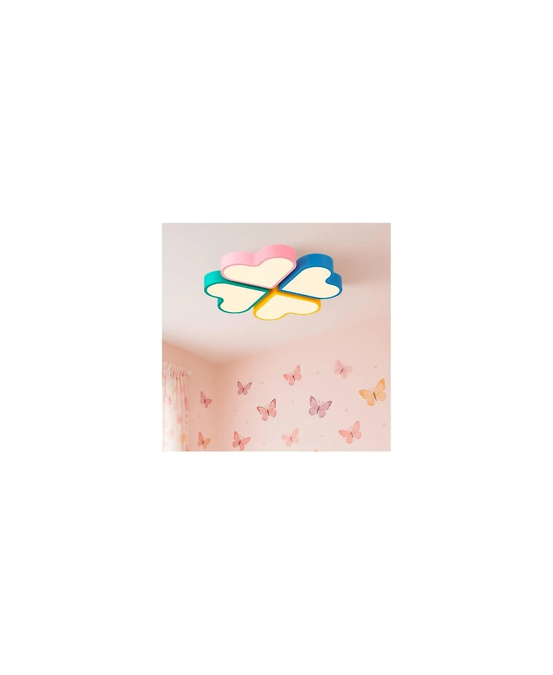 360 Lighting Macaron Heart Wide Pastel Colors Led Ceiling Light
