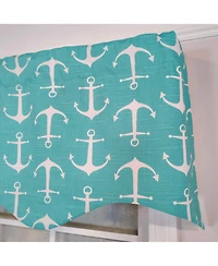 Rlf Home 100percentage Cotton Sinker Regal With Lining Rod Pocket Window Valance