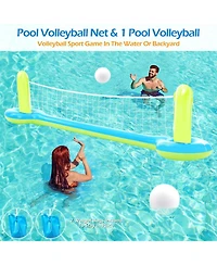 Gnuadz 3 1 Pool Game Set Inflatable Floats Volleyball BasketballWater Sports