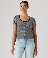 Levi's Women's Austen Button-Up Short-Sleeve Top