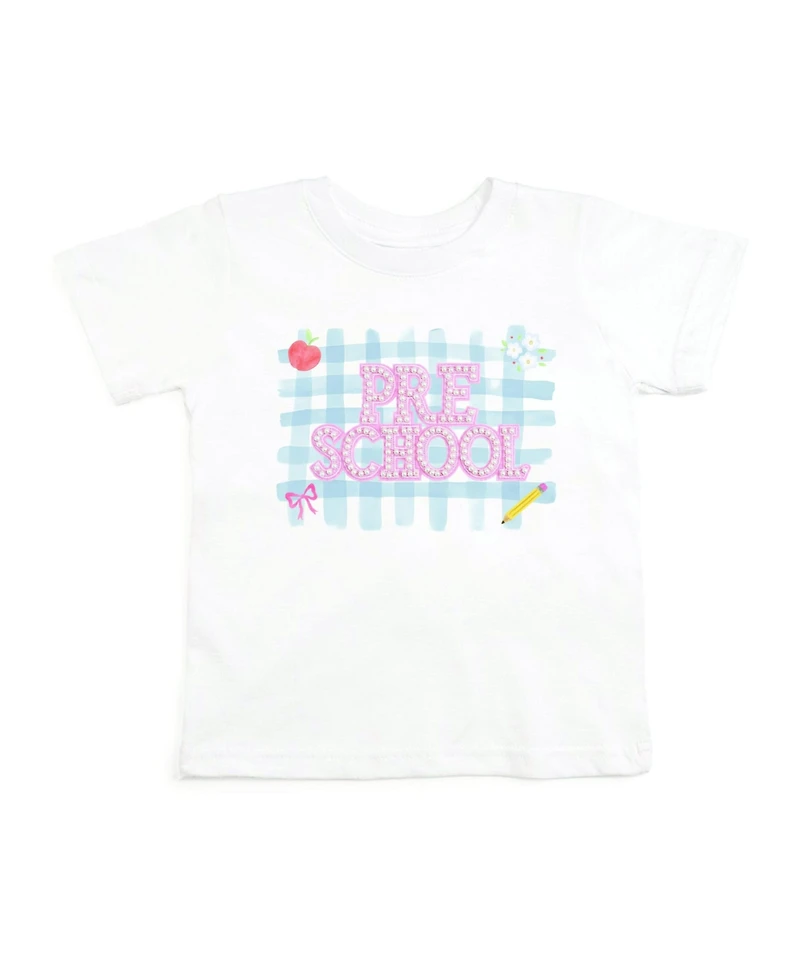 Sweet Wink Toddler Girls Preschool Pearl Patch Short Sleeve T-Shirt