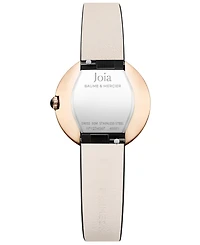 Baume & Mercier Women's De Joia Quartz Black Leather Watch 28mm