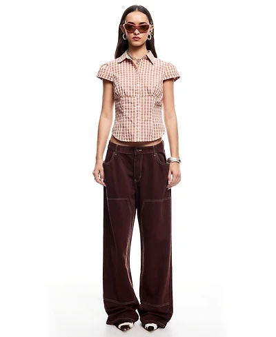 Lioness Women's Mon Cheri Short-Sleeve Blouse