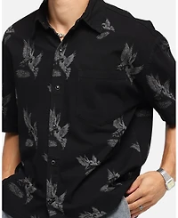 Saint Morta Men's Doves Boxy Denim Button Up Shirt