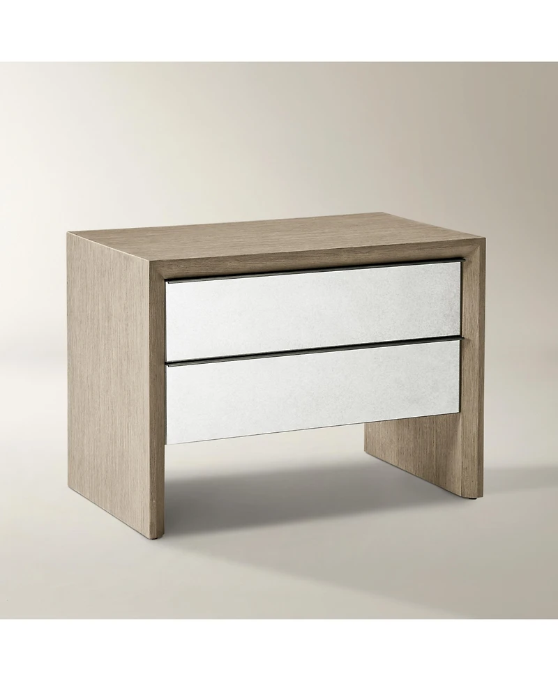 Z Gallerie Glimmer Mirrored Nightstand