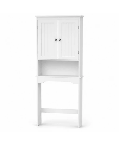 Phying Over The Toilet Storage Cabinet Wooden Bathroom Space Saver Shelf Multipurpose Wall Mount Bathroom Organizer Cabinet For Home Bathroom Storage