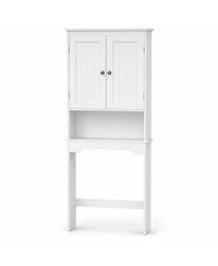 Phying Over The Toilet Storage Cabinet Wooden Bathroom Space Saver Shelf Multipurpose Wall Mount Bathroom Organizer Cabinet For Home Bathroom Storage
