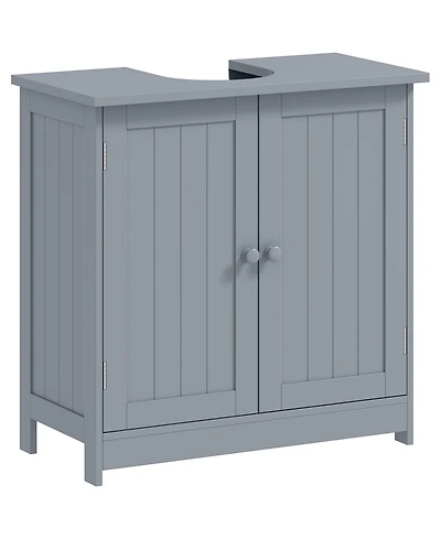 Phying Pedestal Sink Storage Cabinet Multifunctional Under Sink Bathroom Cabinet with U Shape Design 2 Doors and Inner Shelf for Bathroom