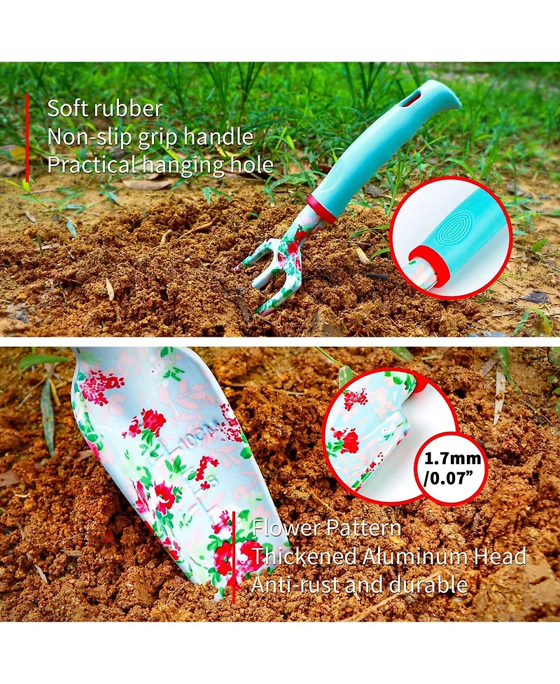 Xdovet Women's Gardening Tool Set with Tote Bag