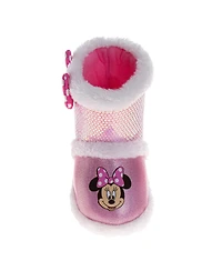 Disney Toddler Gril's Booties Warm, Fluffy, and Fun House Slippers