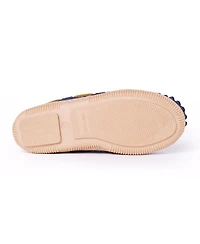 Minnetonka Boys Kids' Suede Shark Slippers