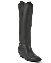 Nine West Women's Asken Western Block Heel Dress Boots