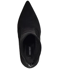 Nine West Women's Goane Fishnet Pointed Toe Dress Booties