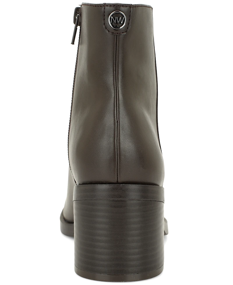 Nine West Women's Amatto Square Toe Dress Booties