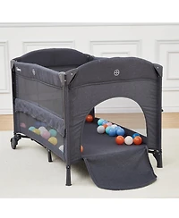 homfan 110L x 78W x 77H cm Baby Playard with Pad, Infant Playpen with Mesh Sides, Foldable Travel Activity Center for Indoor Outdoor Use