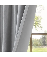 Chenille Blackout Back Tab Curtains Pair