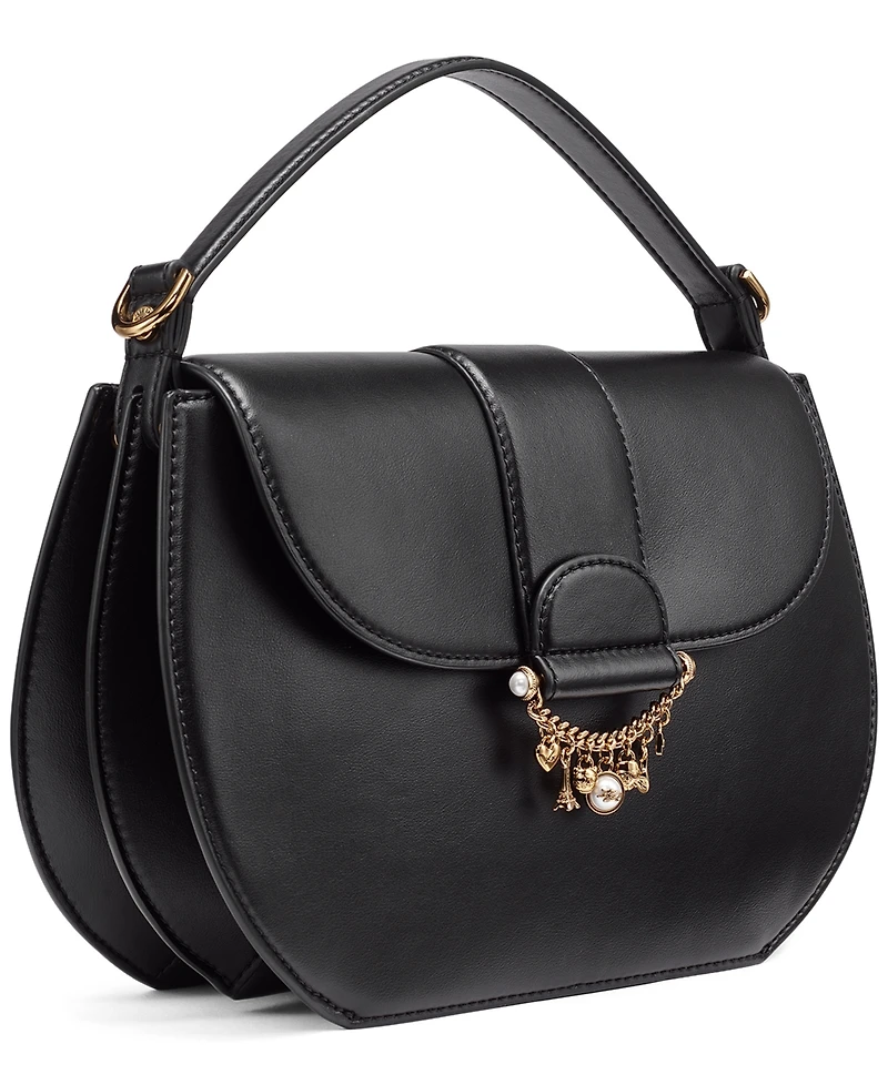 Karl Lagerfeld Paris Jocelina Leather Small Shoulder Handbag