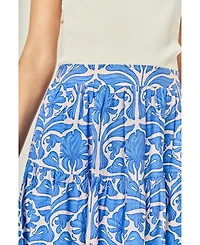 English Factory Women's Print Midi Skirt