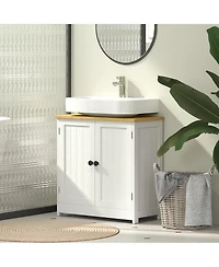 Busdays Bathroom Vanity Under Sink Storage Cabinet 23.5x11.75x24 Inches with 2 Doors