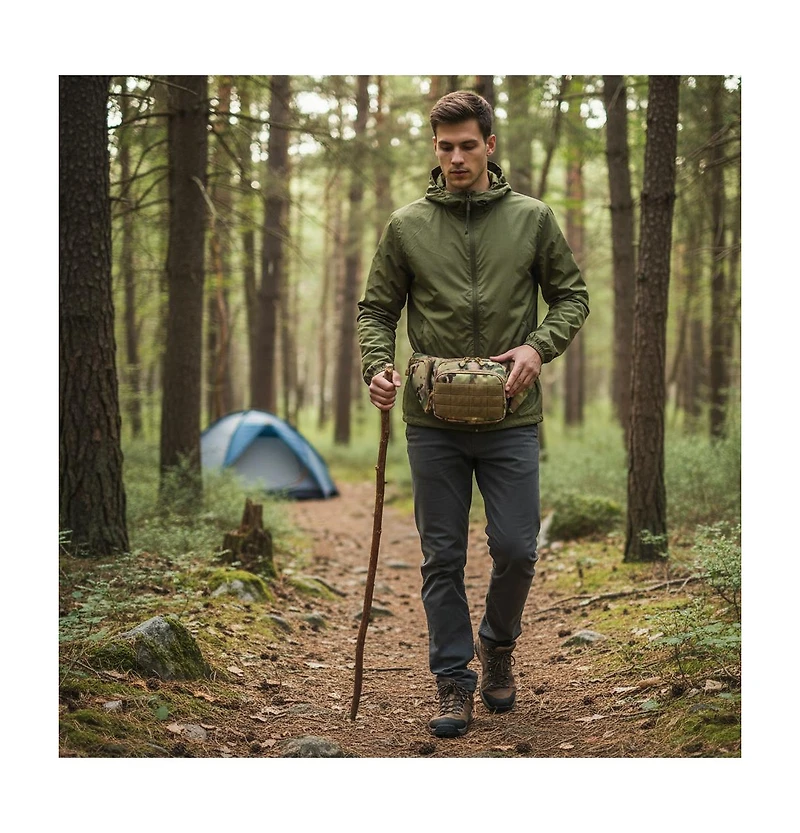 Seamless Outdoors Military Tactical Fanny Pack - Camouflage Waist Bag for Hiking, Hunting and Outdoor Sports