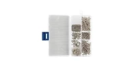 John Bead 8-Slot Silver Jewelry Findings Kit Assortment, 671pcs
