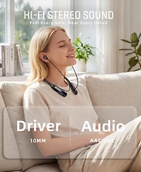 Sugift Wireless Neckband Headphones with Led Battery Display Magnetic Earbuds 200 Hour Playtime for Sports Gym Running