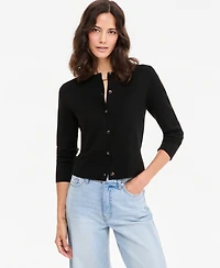 On 34th Women's Long-Sleeve Crewneck Cardigan, Macy's Exclusive