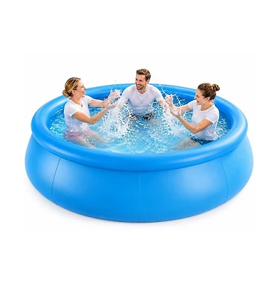Aofar 96" Inflatable Pool Family Above Ground Blow Up Yard Outdoor Summer Water Fun