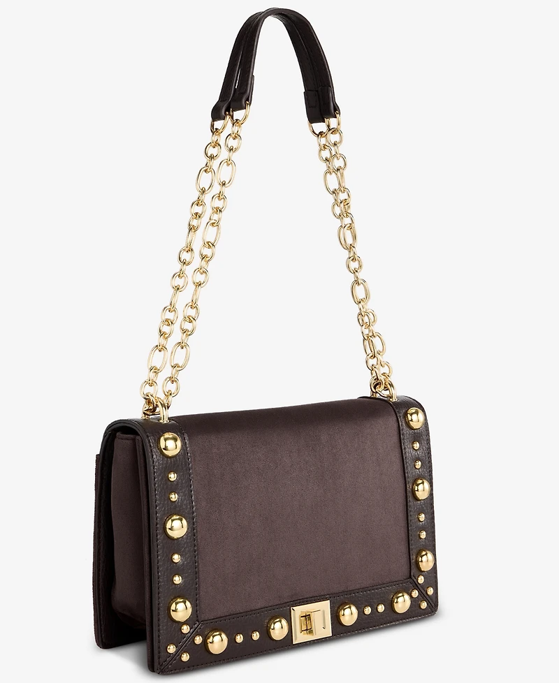 I.n.c International Concepts Ajae Faux-Suede Stud Shoulder Bag, Macy's Exclusive