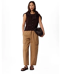 Whistles Women's Utility Cotton Barrel Trouser