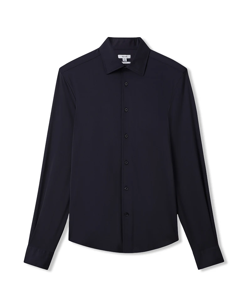 Reiss Men's Long-Sleeve Travel Shirt