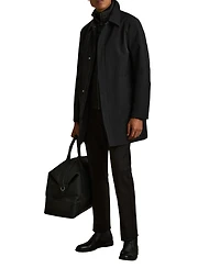 Reiss Men's Hybrid Removable Funnel Neck Overcoat