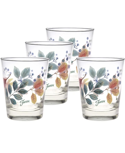 Fiesta Autumn Fields Double Old Fashioned Glasses, Set of 4