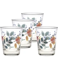 Fiesta Autumn Fields Double Old Fashioned Glasses, Set of 4