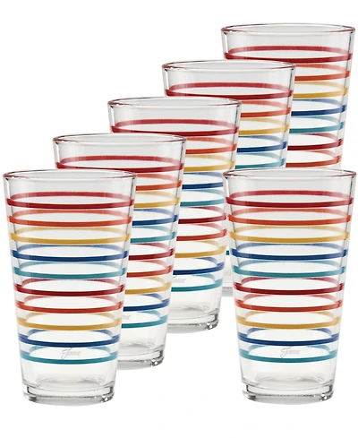 Fiesta Vibrant Tapered Cooler Glasses, Set of 6