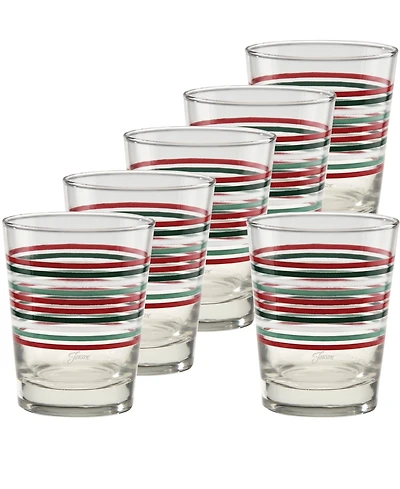 Fiesta Holly Berry Christmas Double Old Fashioned Glasses, Set of 6