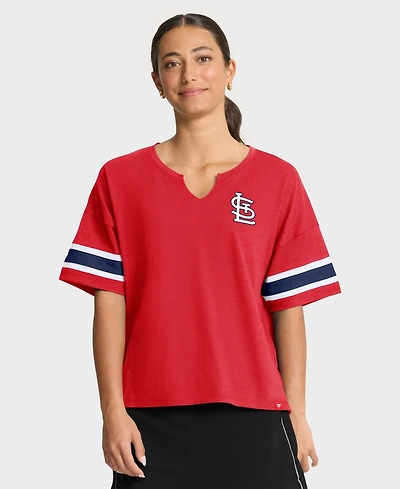 Fanatics Women's Red St. Louis Cardinals Curl Route T-Shirt