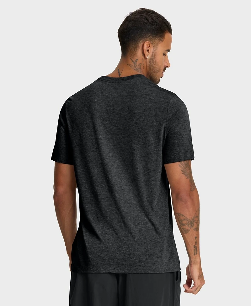 Nike Men's Heather Black Baltimore Orioles Stacked Tri-Blend T-Shirt