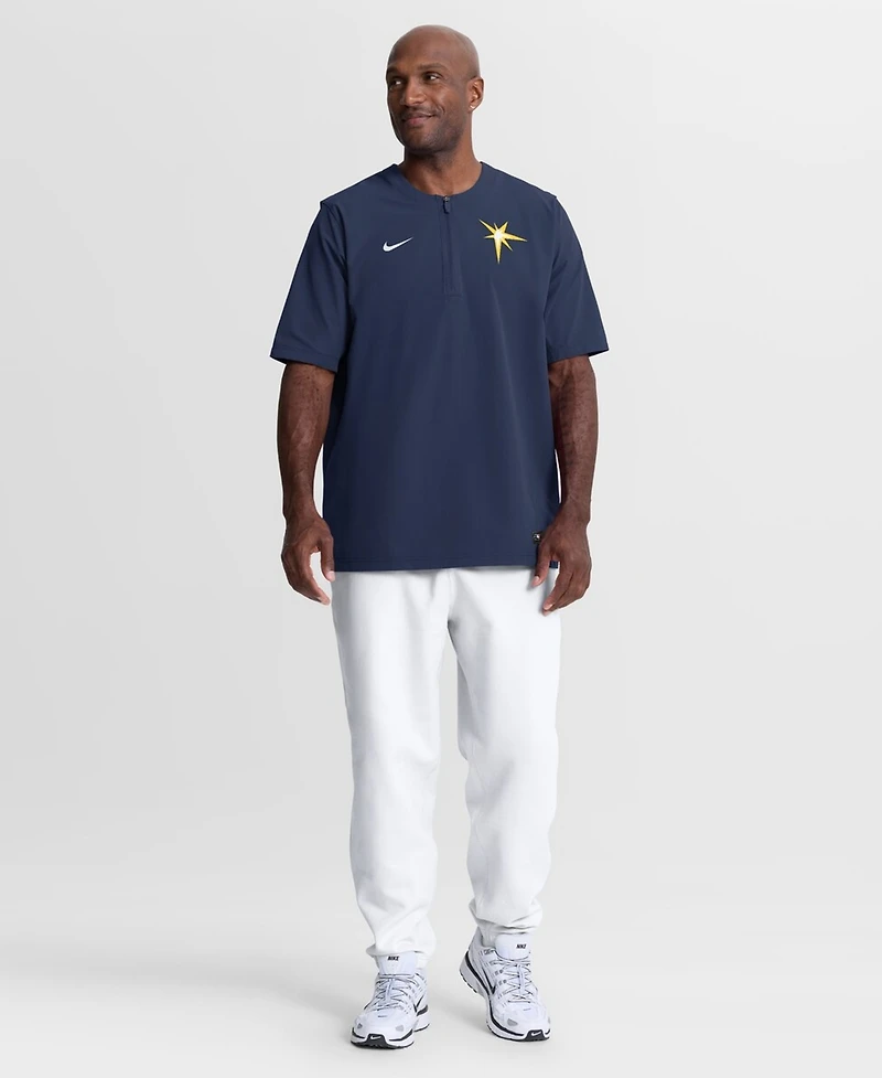 Nike Men's Navy Tampa Bay Rays Authentic Collection Dri-fit Quarter-Zip T-Shirt