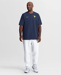 Nike Men's Navy Tampa Bay Rays Authentic Collection Dri-fit Quarter-Zip T-Shirt