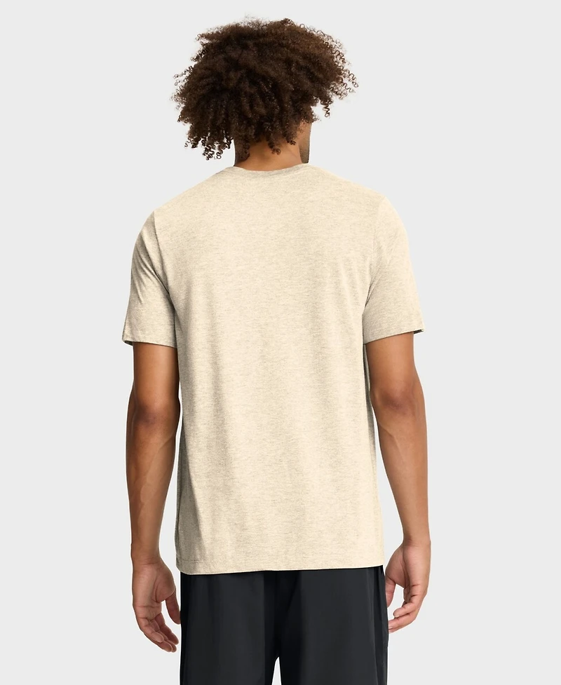 Nike Men's Natural Chicago Cubs Wordmark Tri-Blend T-Shirt