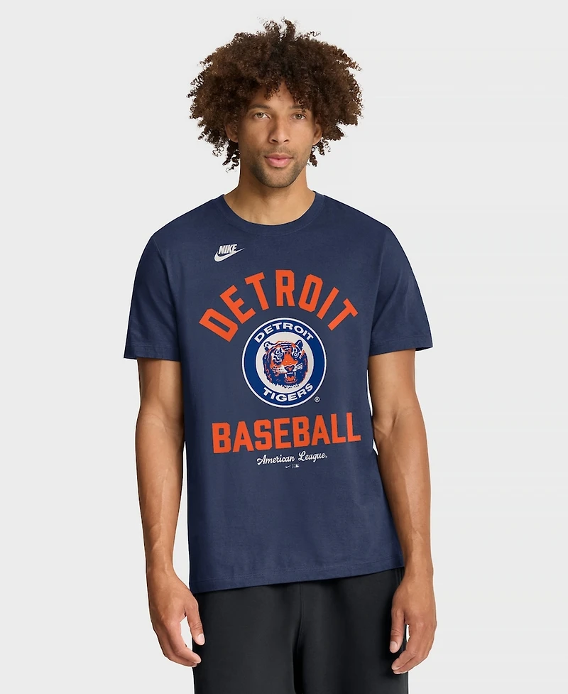 Nike Men's Navy Detroit Tigers Cooperstown Collection T-Shirt