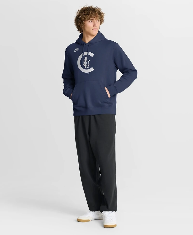 Nike Men's Navy Chicago Cubs Cooperstown Collection Logo Club Hoodie