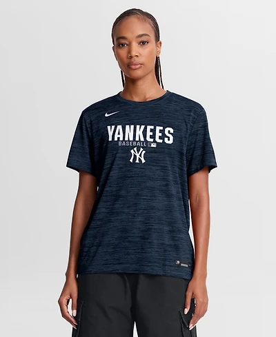 Nike Women's Navy New York Yankees Authentic Collection Velocity Dri-fit T-Shirt