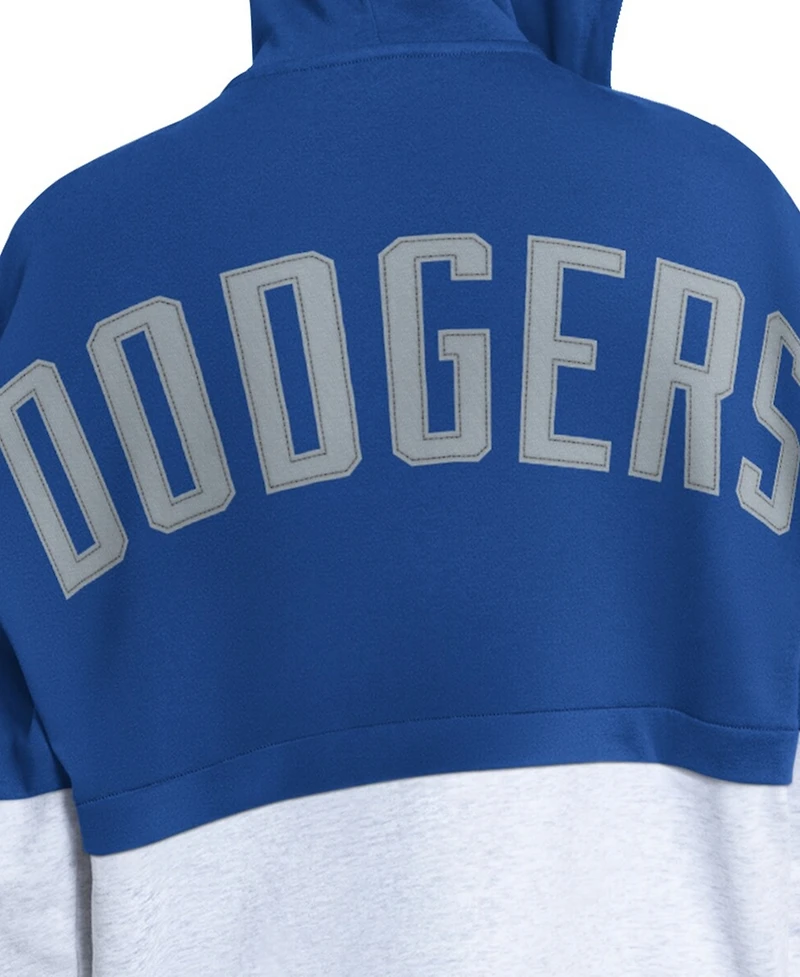 Starter Women's Royal/Heather Gray Los Angeles Dodgers Wishbone Full-Zip Hoodie