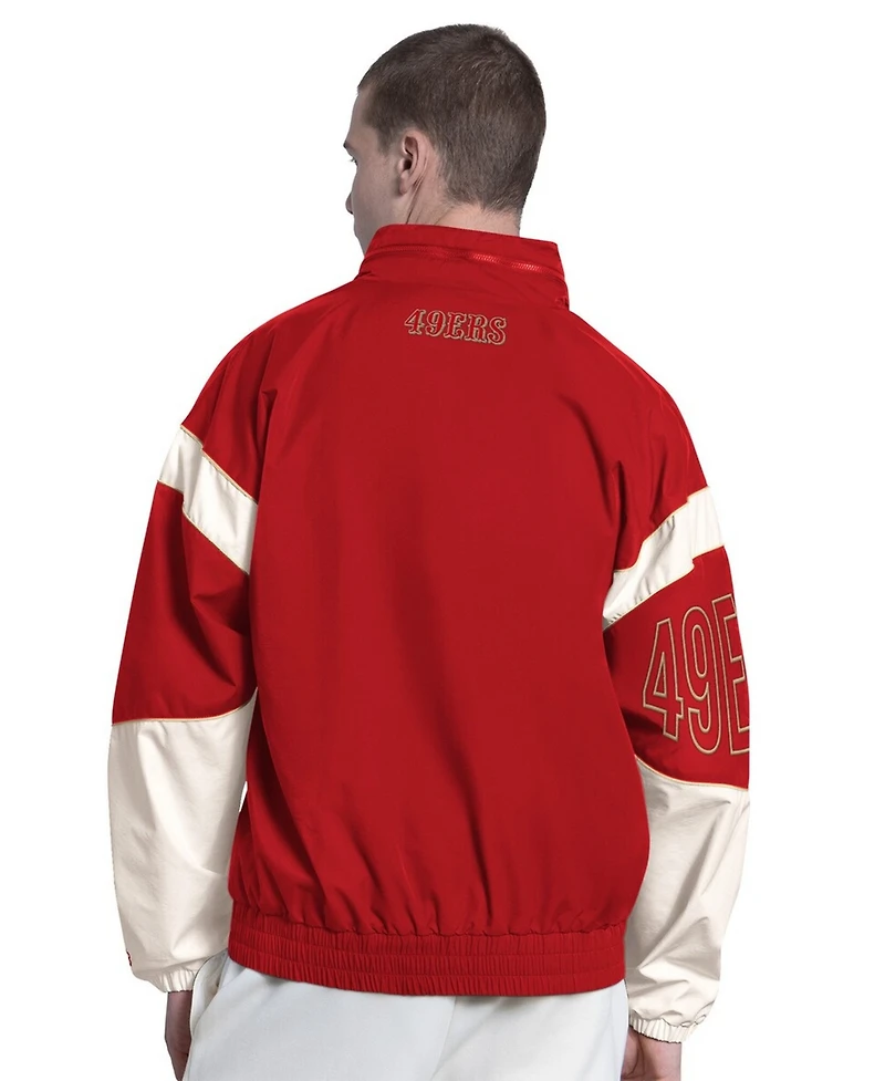 Starter Men's Scarlet San Francisco 49ers The Gust Full-Zip Hoodie