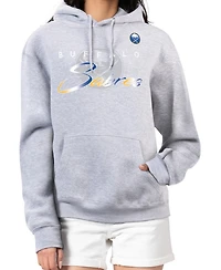 G-iii 4Her by Carl Banks Women's Gray Buffalo Sabres Shadow Logo Fleece Hoodie